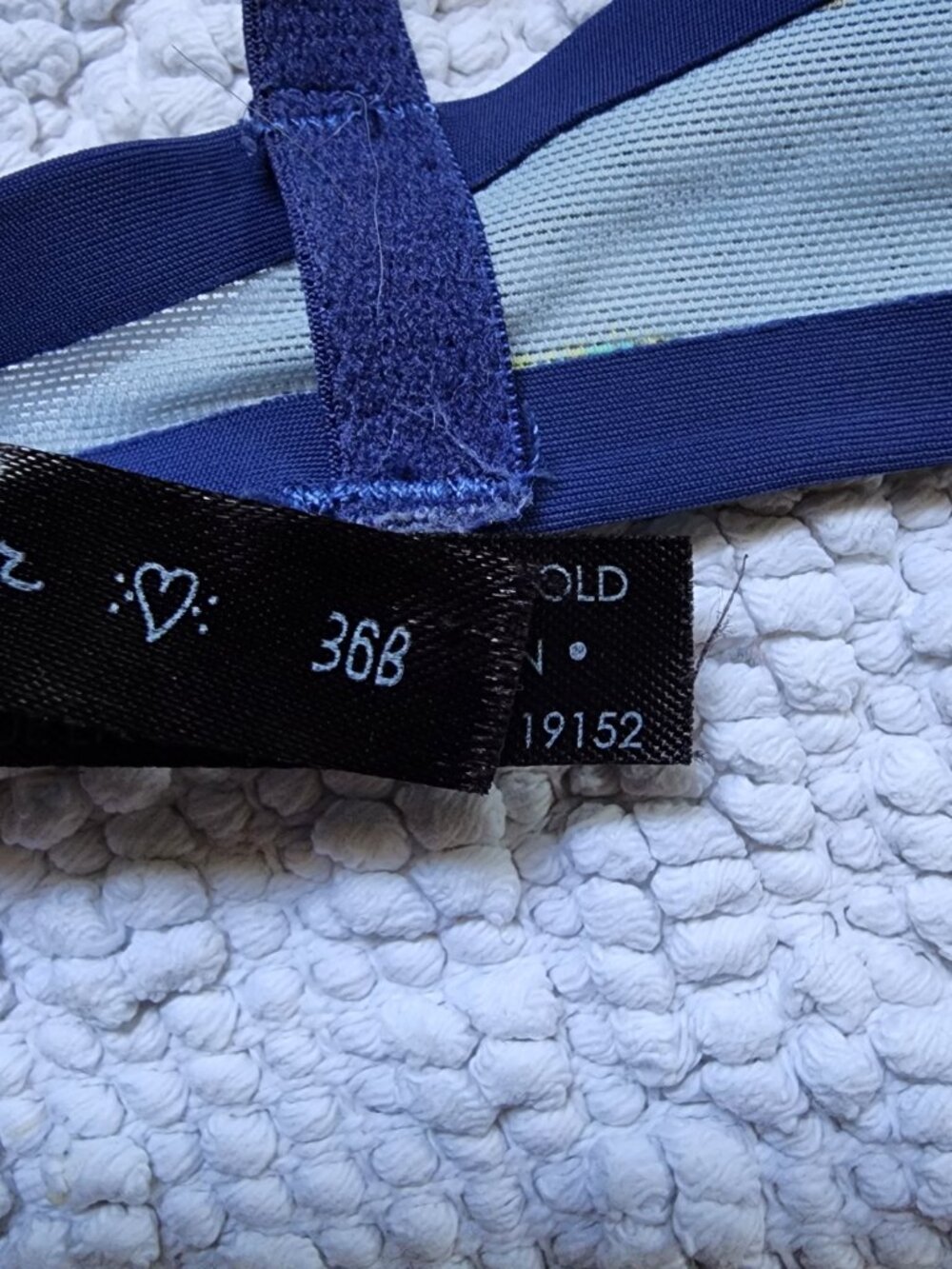 Urban outfitters Butterfly Mesh Underwire Bra 36B Blue Sheer Unlined Bralette - Picture 6 of 7